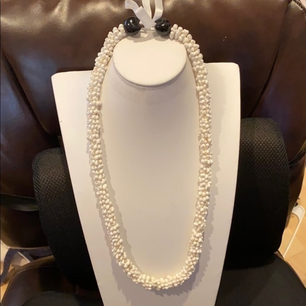 Synthetic Shell Necklace 30” inches